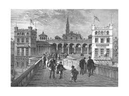 Hungerford Market from Hungerford Bridge 1850